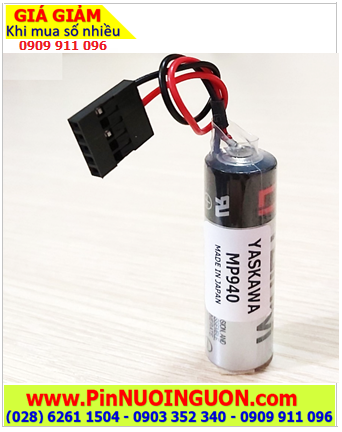 Yaskawa MP940 (Zắc cắm 4holes), Pin nuôi nguồn Yaskawa MP940 lithium 3.6v AA 2000mAh chính hãng _Xuất xứ NHẬT 